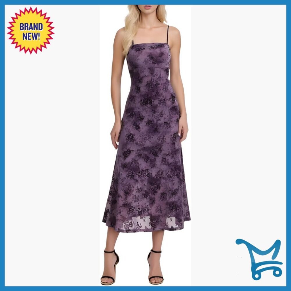 Floral Maxi Dress Sleeveless Spaghetti Strap Cocktail Wedding Guest